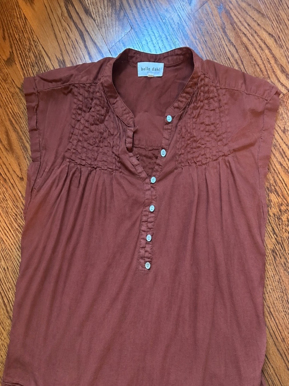 Bella Dahl Cotton Short Sleeve Blouse -- Size M